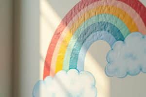 Bunte Regenbogen Wandtattoos für dein Zuhause