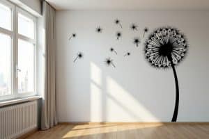 Wandtattoo Pusteblume - Stilvolle Wanddekoration