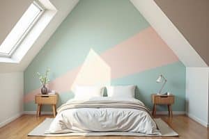 Kreative Wandtattoos für deine schräge Wand