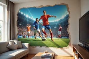 Wandtattoo Tor - Fußballspiel an deiner Wand