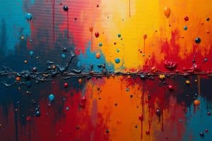 Abstrakt mit Acryl malen: Ausdrucksstarke Kunstformen