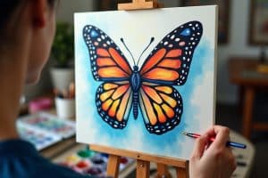 Schmetterlinge malen mit Acryl - Tipps und Anleitung