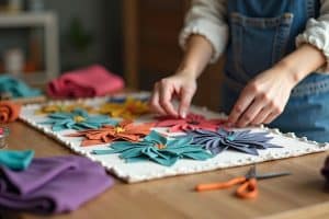 Wandbilder aus Stoff selber gestalten