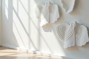 Wandbilder weiß Struktur für dein Zuhause