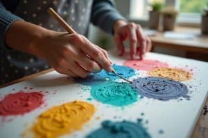 14 Leinwand Strukturen selber machen