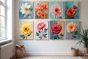 14 Blumensträuße Acryl malen Ideen