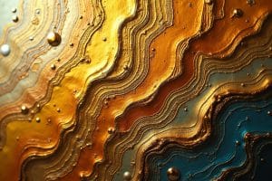 13 goldene Akzente Acrylbilder Ideen