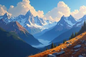 14 Bergpanorama Acrylbilder Inspirationen
