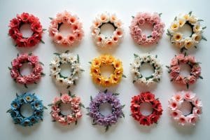 16 Blumenkränze mit Acryl Ideen