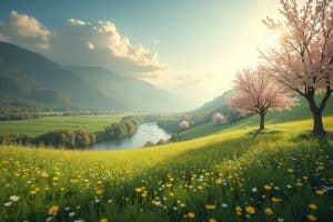 10 Ideen: Frühlingslandschaft malen