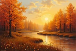 15 Herbstlandschaften Acryl-Ideen