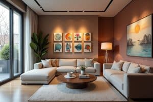 17 moderne Wohnzimmer Kunst Ideen