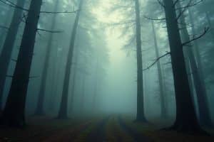 5 Techniken: Nebel im Wald malen