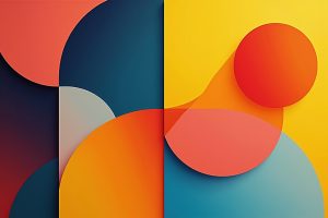 Geometrische abstrakte Künste: Formen und Farben